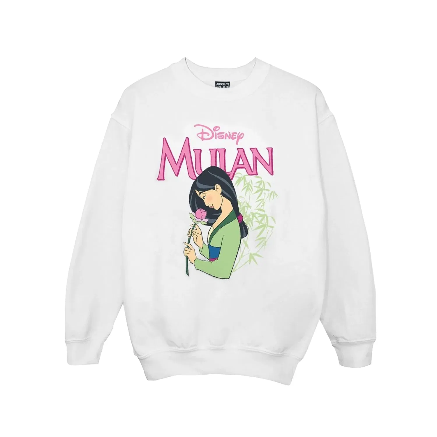 Детская толстовка с принтом Mulan Disney, белый — фото 2