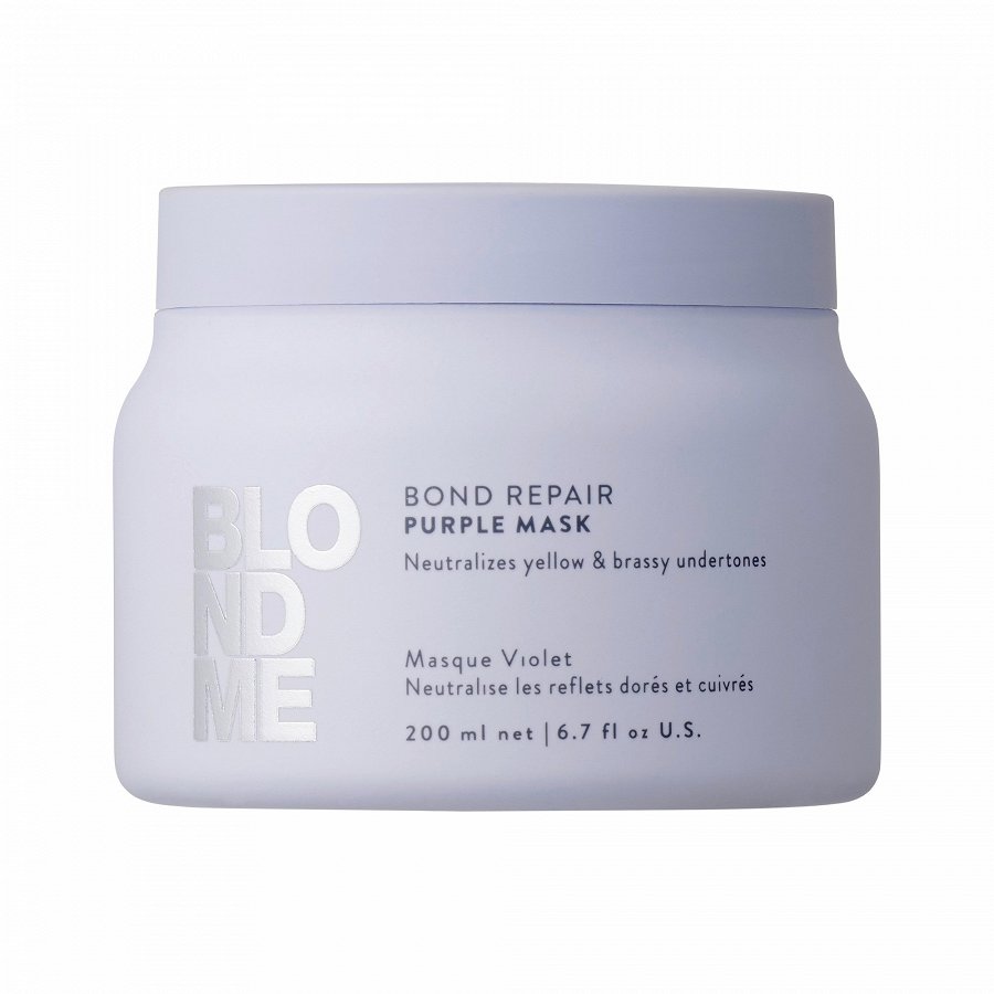 

Маска для волос, нейтрализующая желтизну blondme bond repair purple mask Schwarzkopf Professional, 200 мл