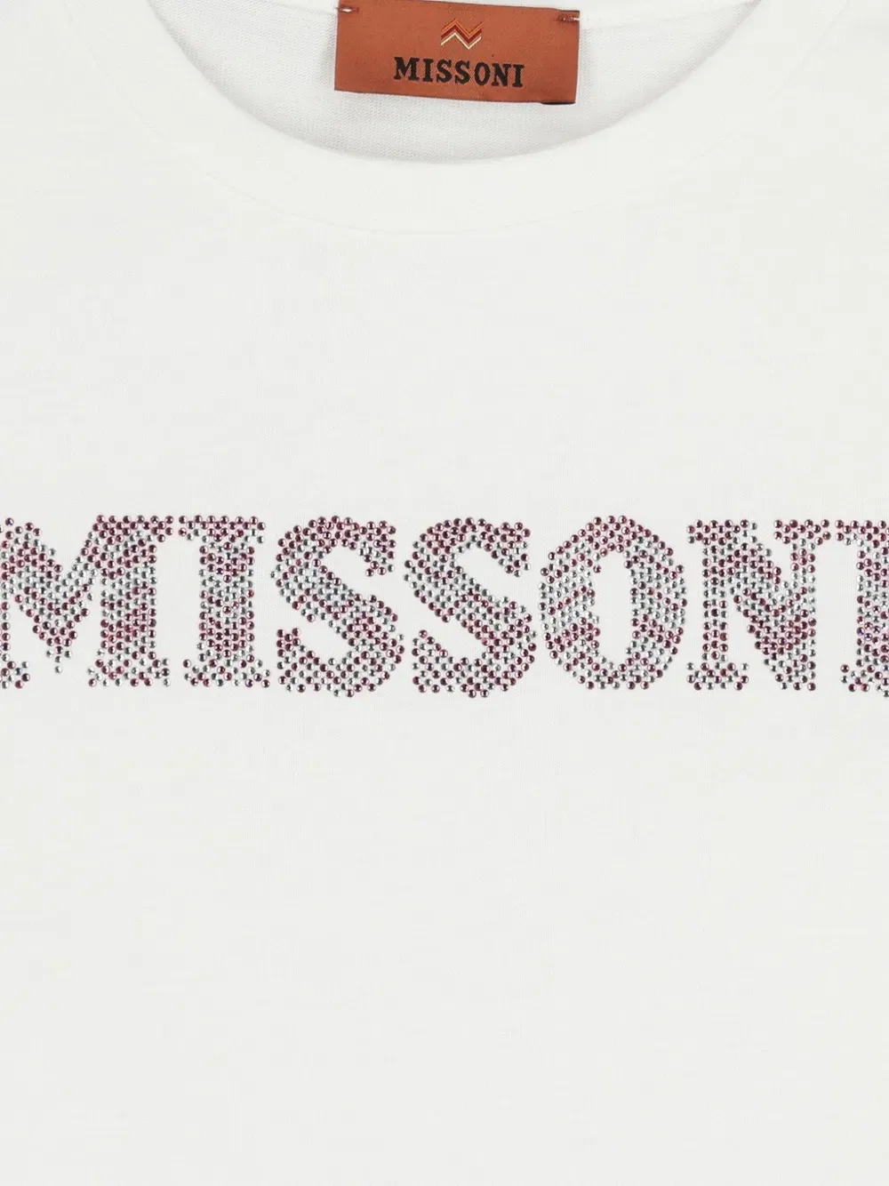 Платье из хлопка с оборками Missoni Kids, белый — фото 3