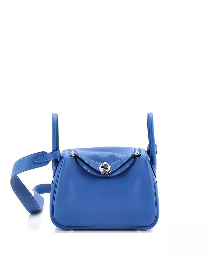 

Мини-сумка Lindy Verso Swift Pre-Owned HERMÉS, синий