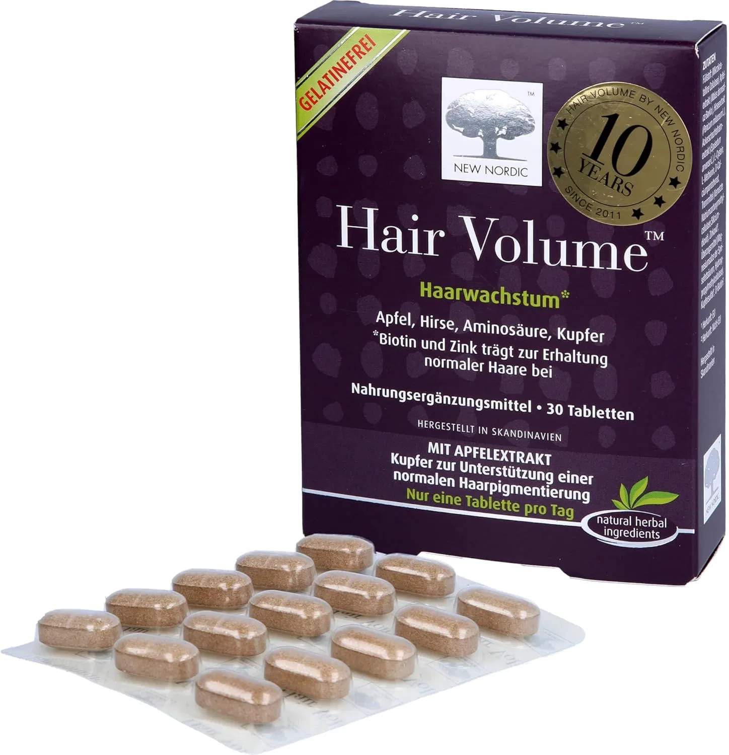 Биологически активная добавка Hair Volume от New Nordic, 30 шт. New Nordic Ltd — фото 2