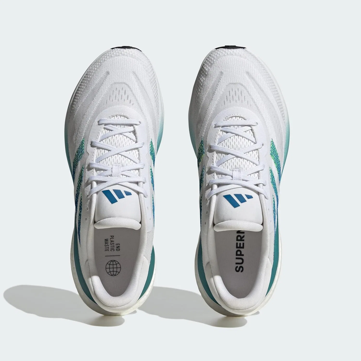 Мужские беговые кроссовки Adidas Supernova 3, Ftwr White Lucid Lemon Arctic Fusion — фото 4