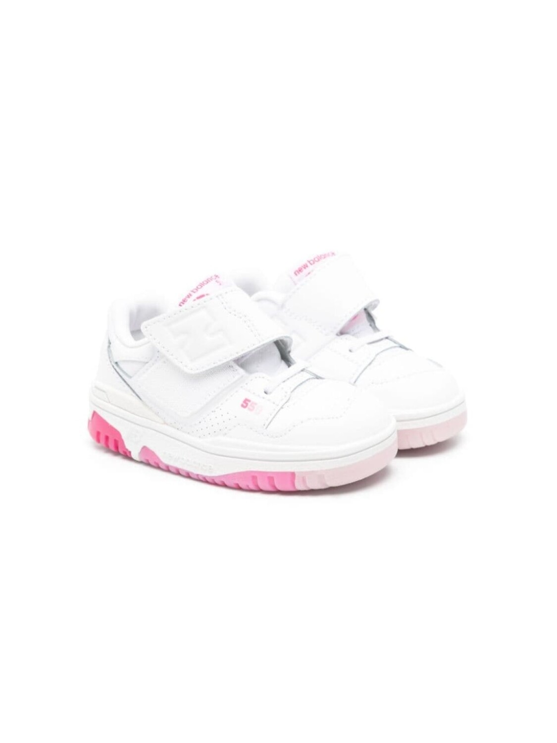 

Кроссовки New Balance Kids 550 с застежкой-липучкой, белый