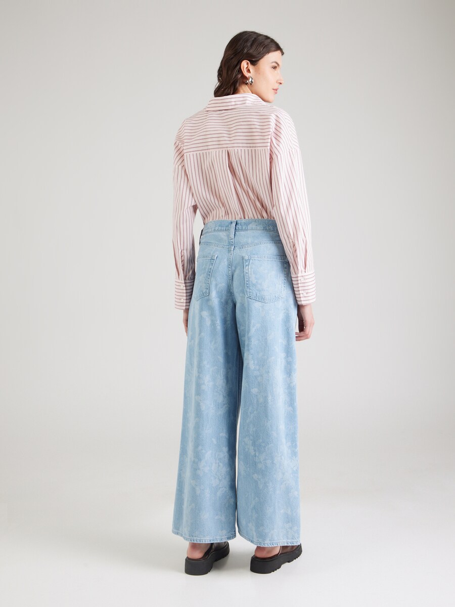 Мешковатые джинсы GAP, Blue denim/Light blue — фото 4