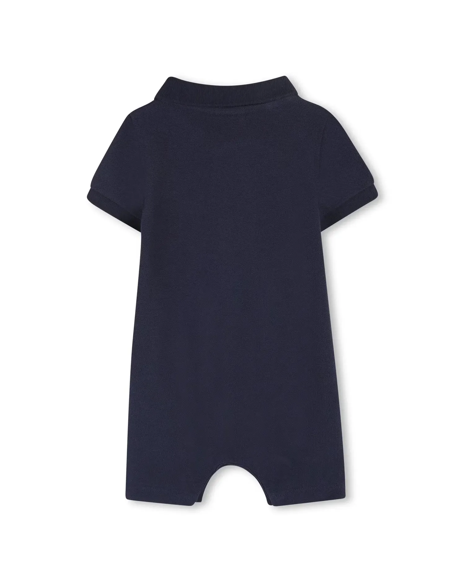Комбинезон для мальчика с короткими рукавами, однотонный, хлопковый BOSS Kidswear, синий — фото 3