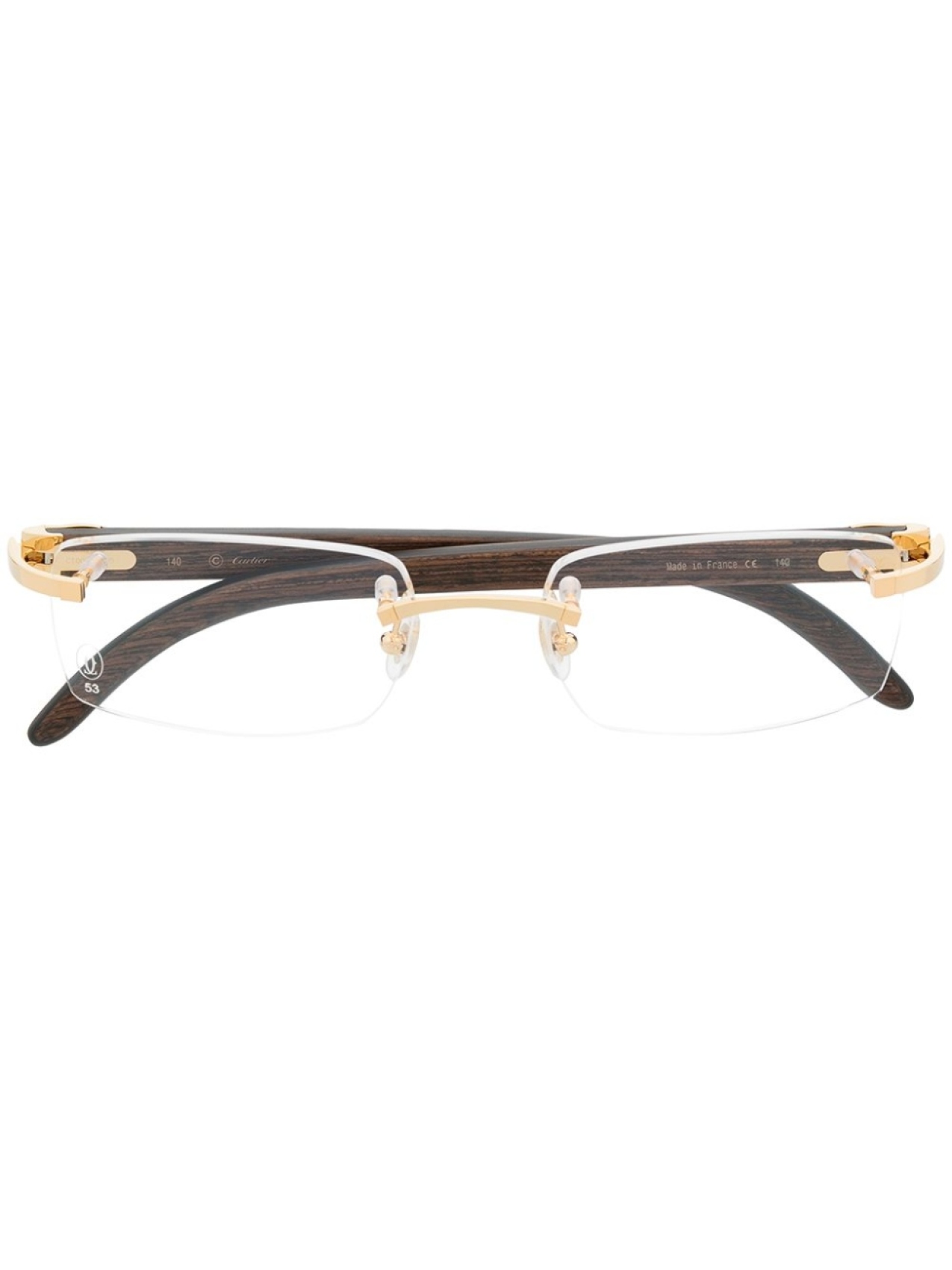 

Cartier Eyewear очки Ibiza в квадратной оправе, коричневый