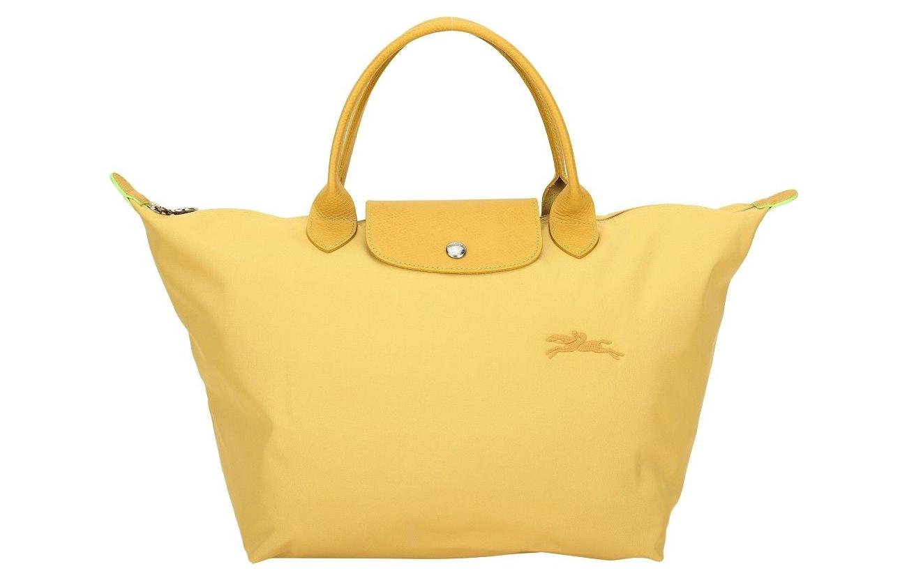 

LONGCHAMP Сумка-мешок Le Pliage из переработанного полиамида, женская, желтого цвета, среднего размера