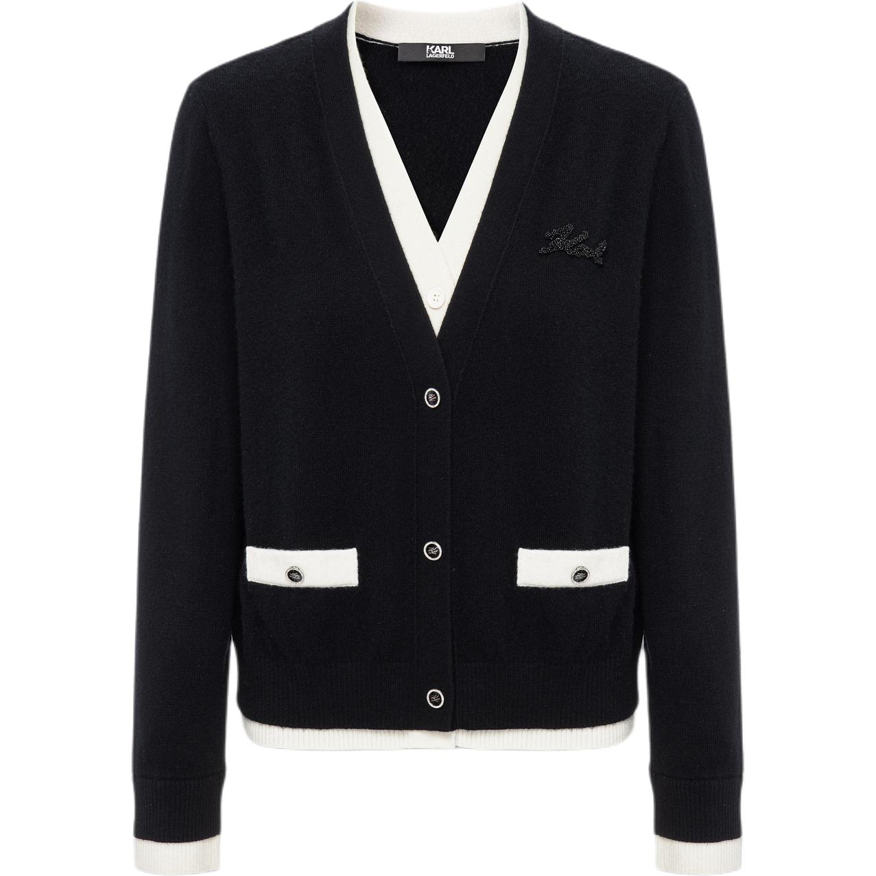 

Свитер KARL LAGERFELD SS26 для женщин KARL LAGERFELD / Karl Lagerfeld Jeans, черный белый