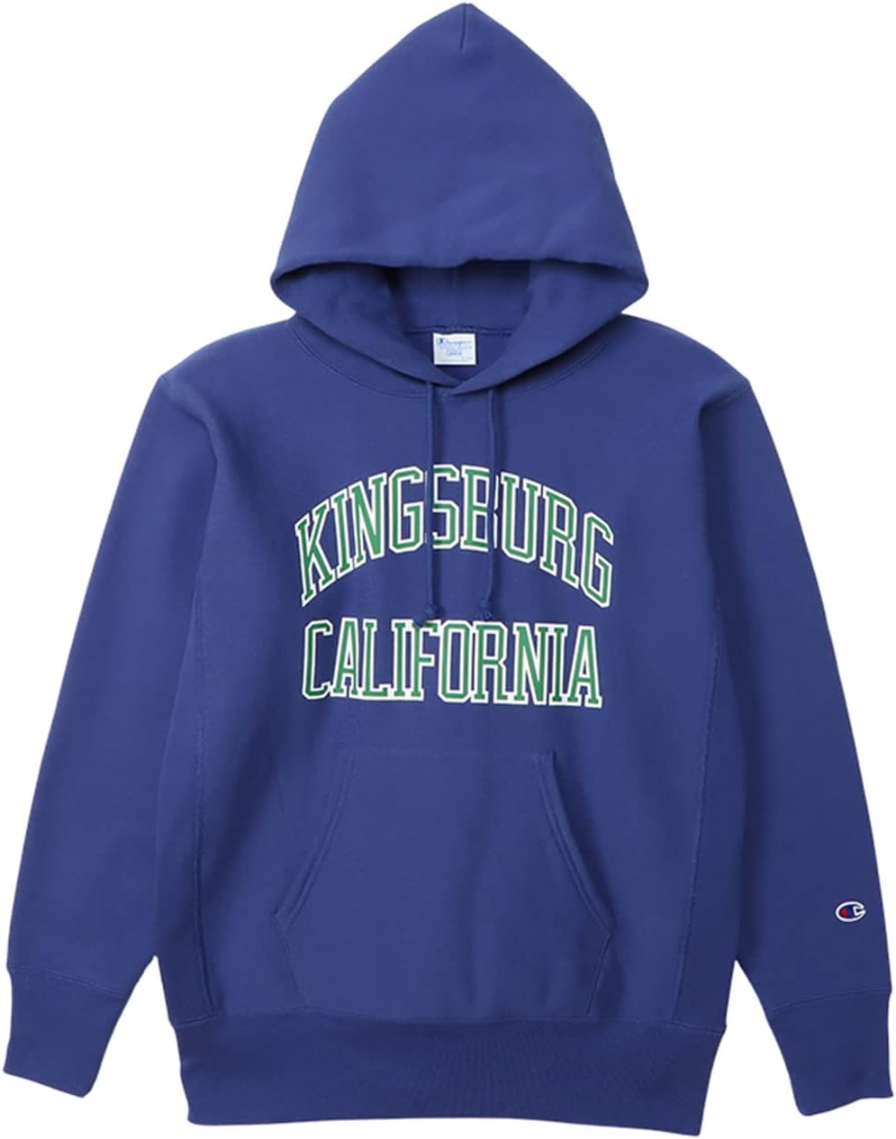 

Мужская толстовка с длинными рукавами и капюшоном Champion, хлопок 11,5 унций, графический принт USA, обратное плетение (C3-Y114), синий