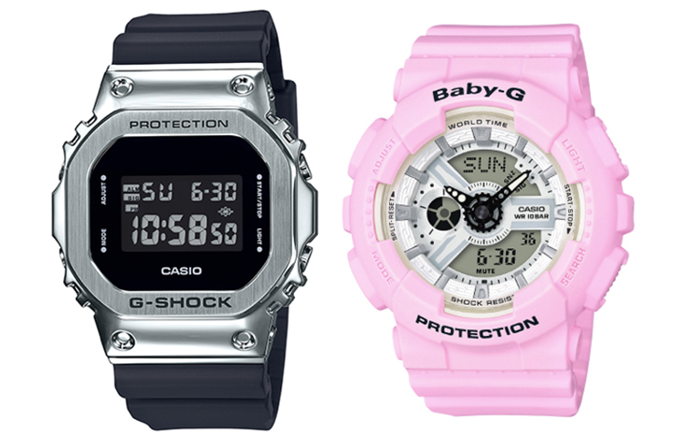

Унисекс парные часы серии Black CASIO