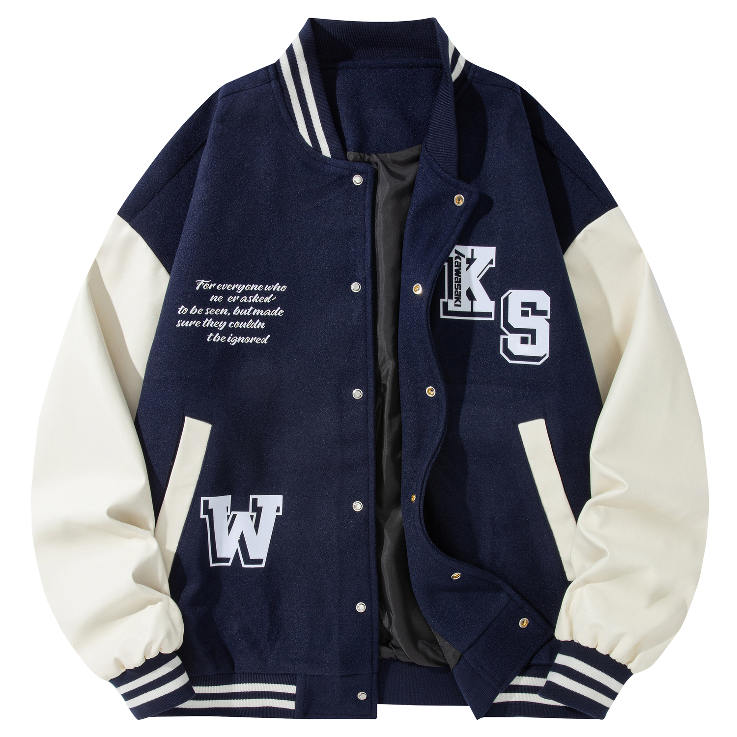 

Kawasaki Бейсбольная куртка унисекс, Navy Blue[9103ZMC]