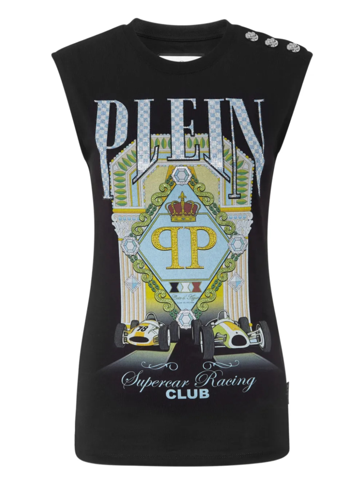 

Майка Supercar Racing Club Philipp Plein, черный