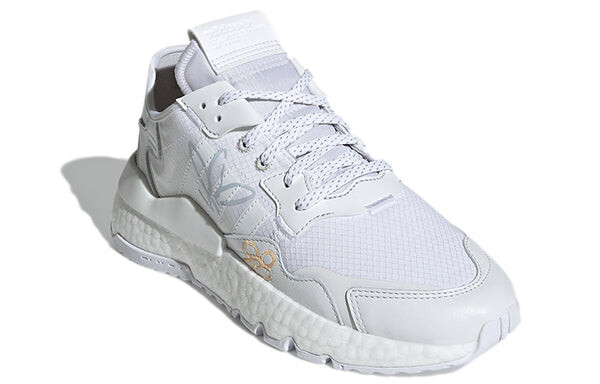 Кроссовки оригинальные nite jogger Adidas, белый — фото 3