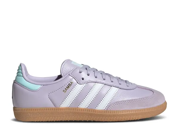 Кроссовки samba og 'silver dawn white aqua' Adidas, фиолетовый — фото 4