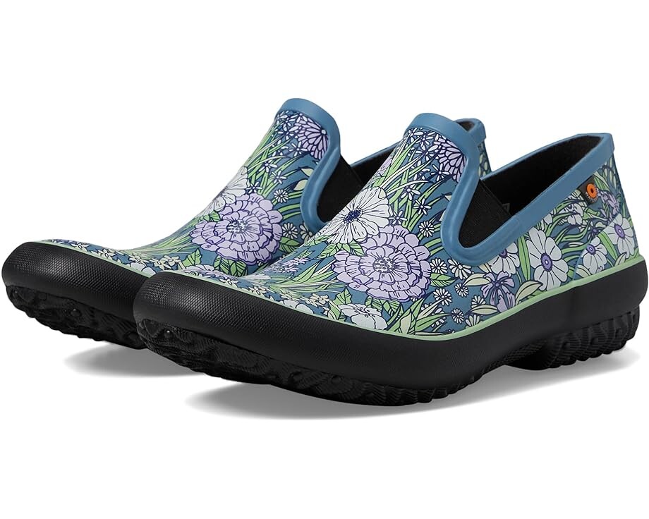

Ботинки Bogs Patch Slip-On - Vintage Floral, синий