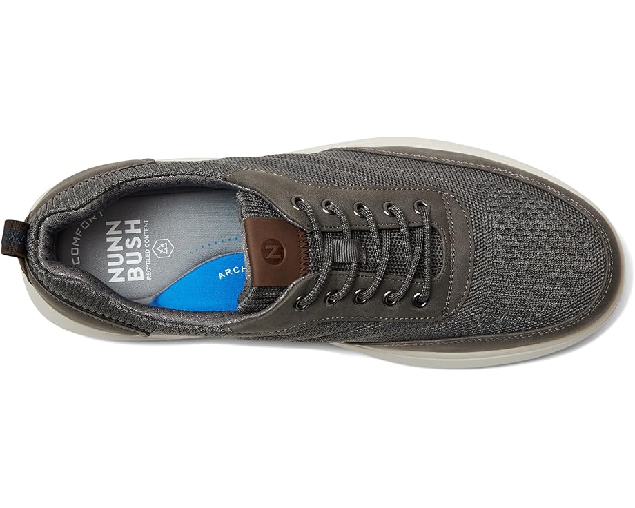 Кроссовки Nunn Bush Ponte Knit Moc Toe Sneakers Hybrid Oxford Casual Lightweight Athletic Style Lace Up, серый — фото 2