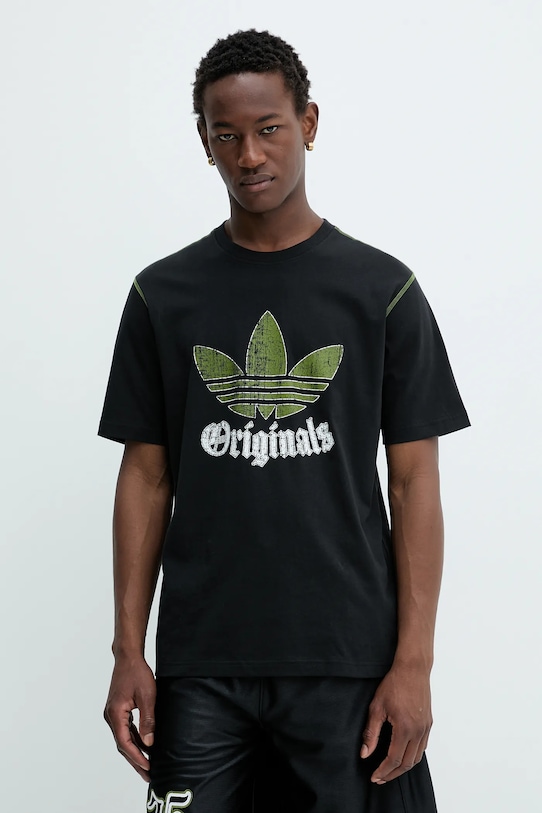 

Хлопковая футболка Grfx Tee Adidas Originals, черный
