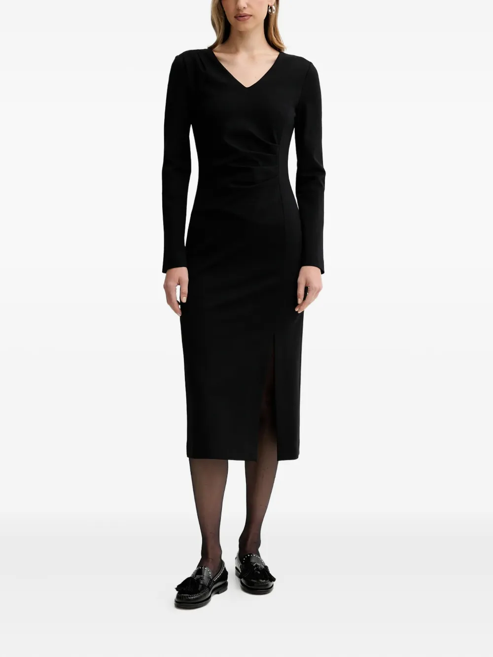 

Платье миди Filippa с разрезом Liviana Conti, черный