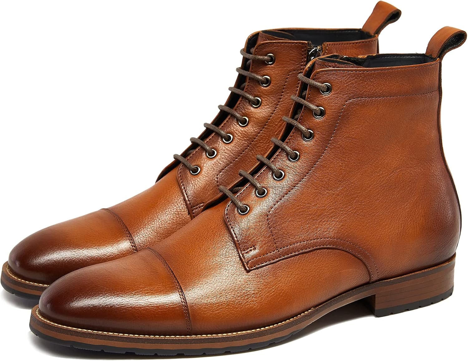 

Мужские повседневные чанка-бутсы Dockorio, кожаные ботинки для мужчин, коричневый