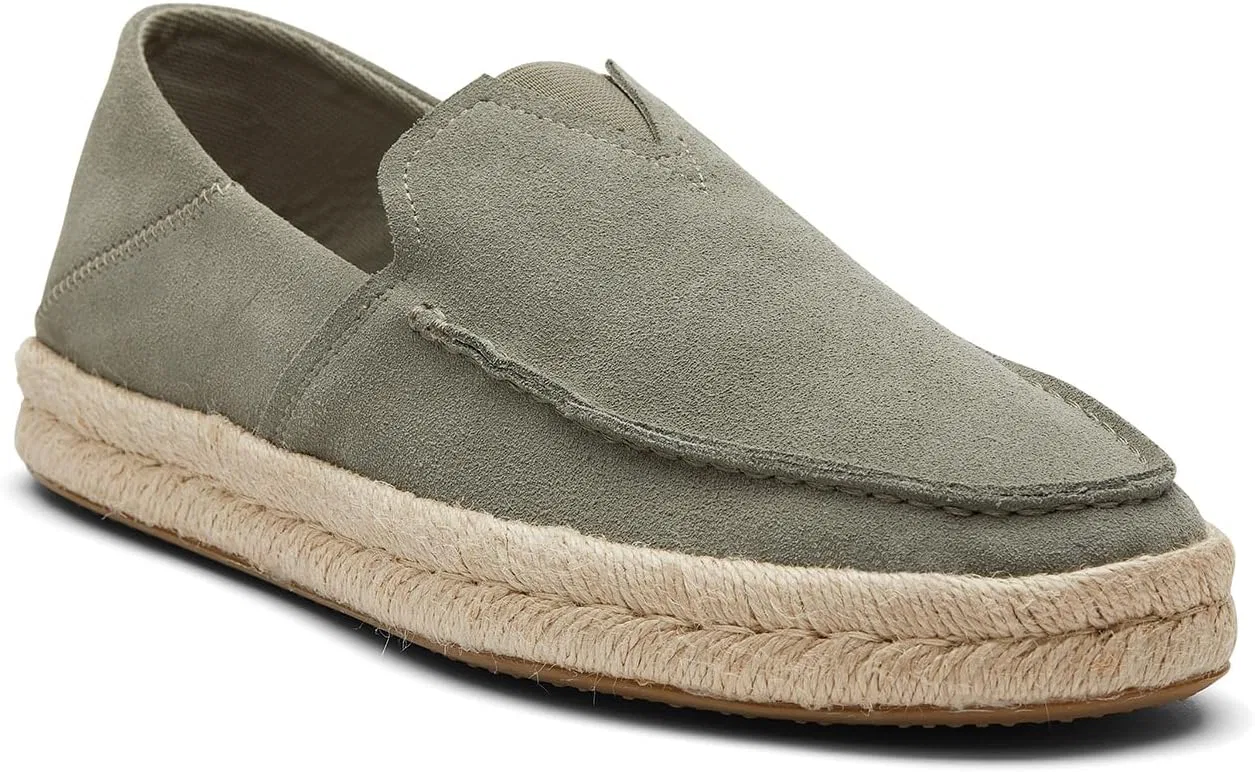 Мужские лоферы TOMS Alonso Rope_vetiver серого цвета — фото 2