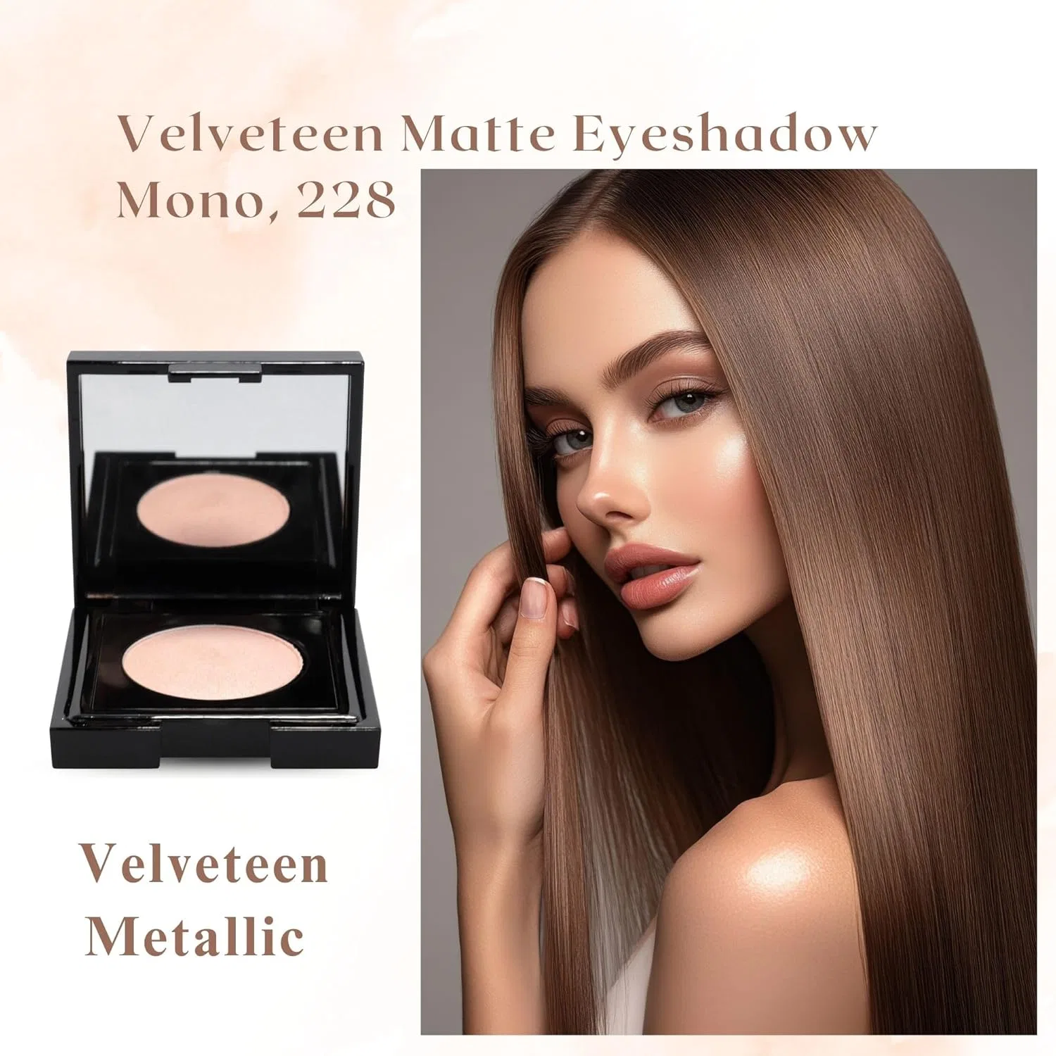 Тени для век матовые Ga-De Velveteen Matte Eyeshadow Mono 228, 3 г — фото 2