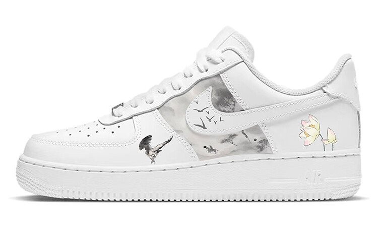 

Кроссовки Nike Air Force 1 Skateboarding Shoes Men Low-top White/red, белый