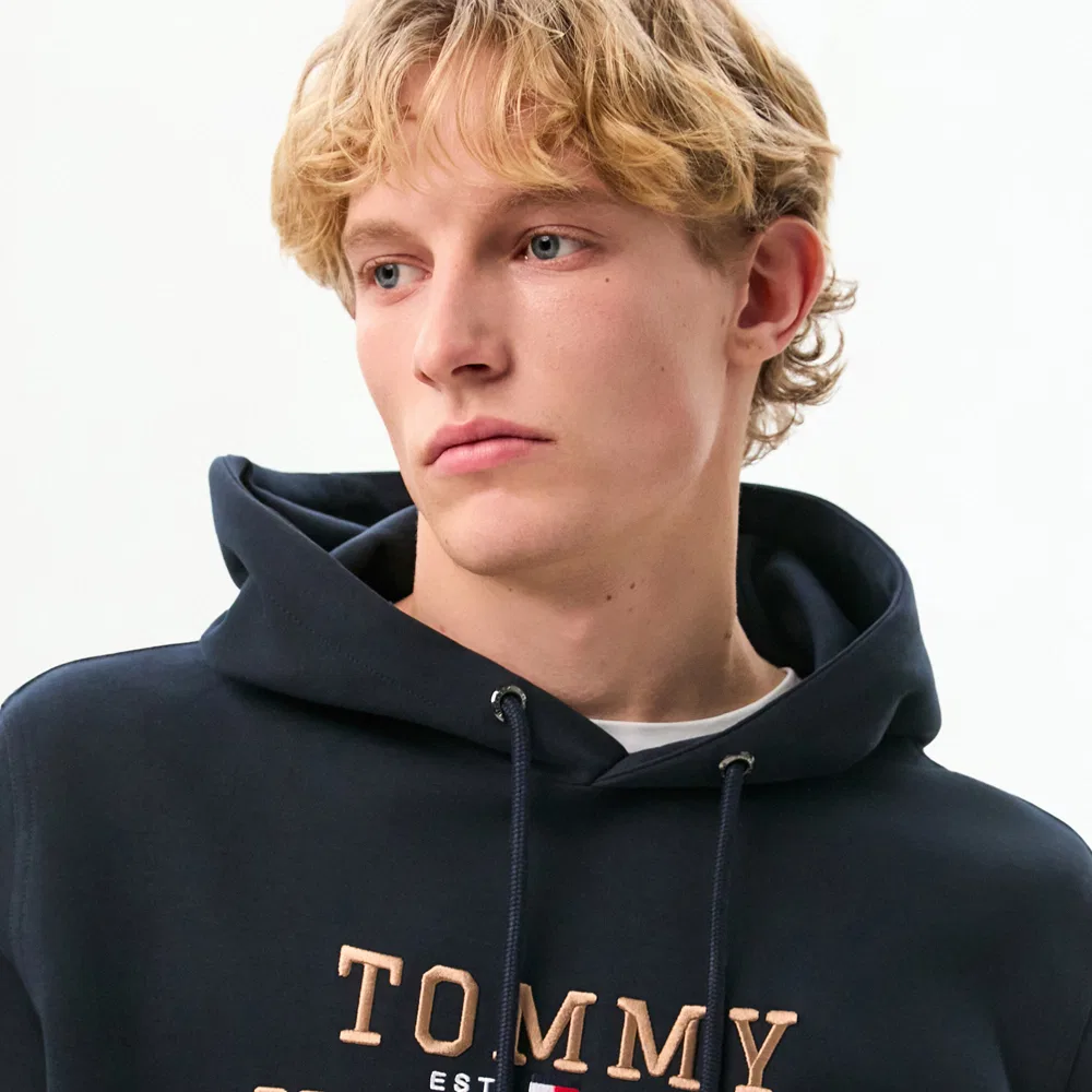 Мужская худи Icon Intech темно-синяя от Tommy Hilfiger — фото 4