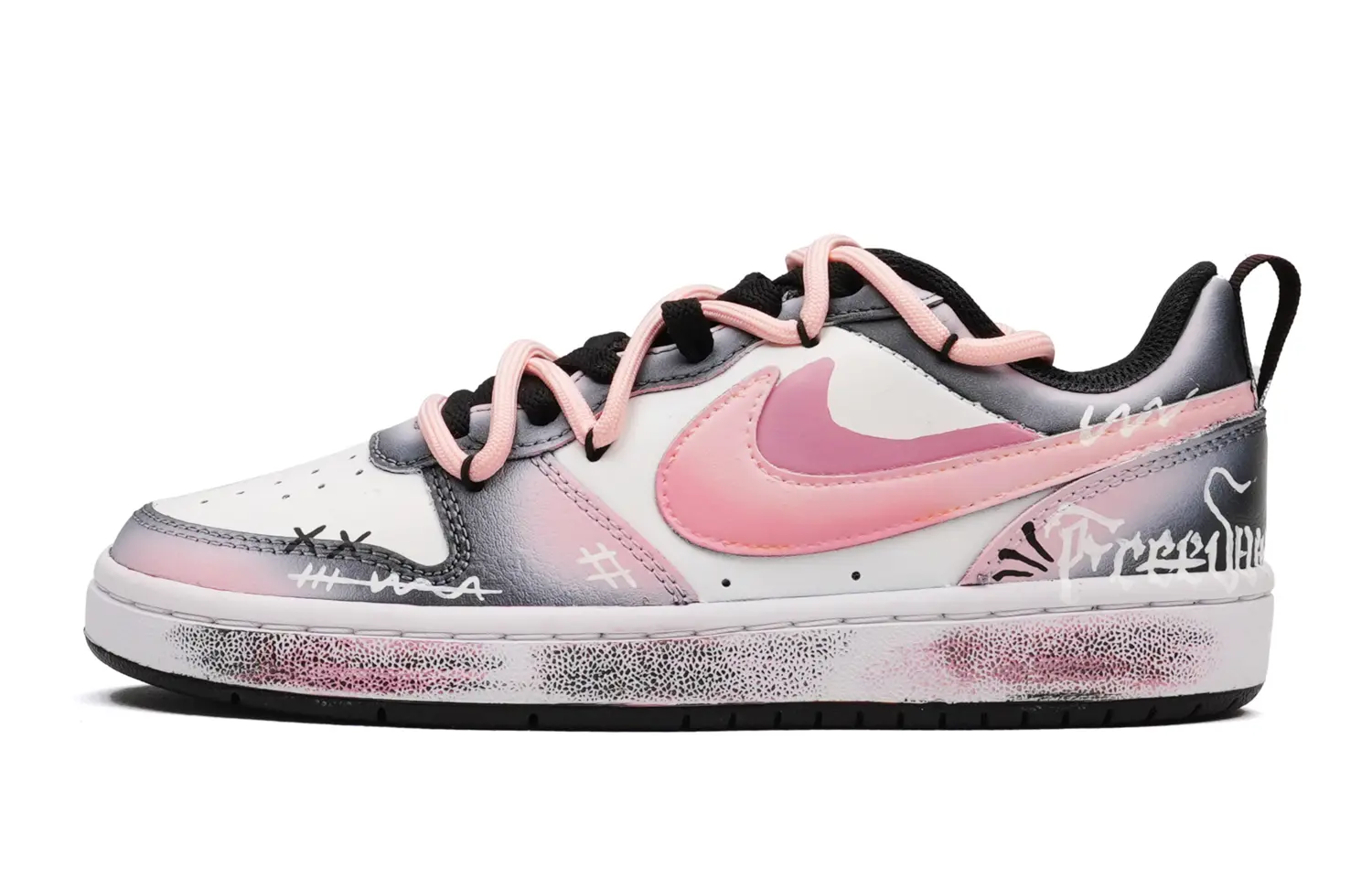 

Кроссовки Nike Court Borough 2 Skateboarding Shoes Women's Low-top Pink/white, белый