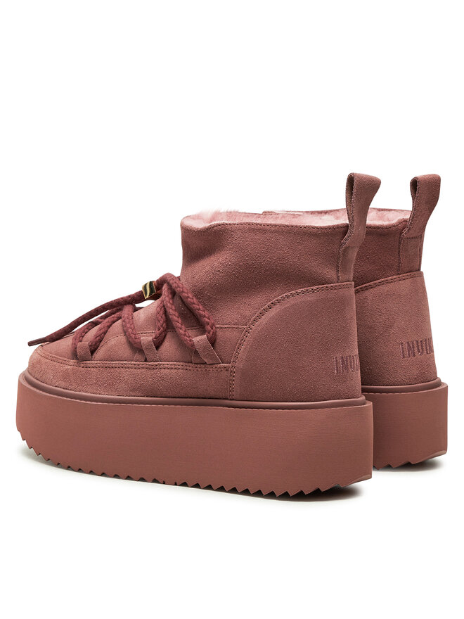 Зимние ботинки женские Inuikii Botas de nieve на платформе, розовый — фото 3