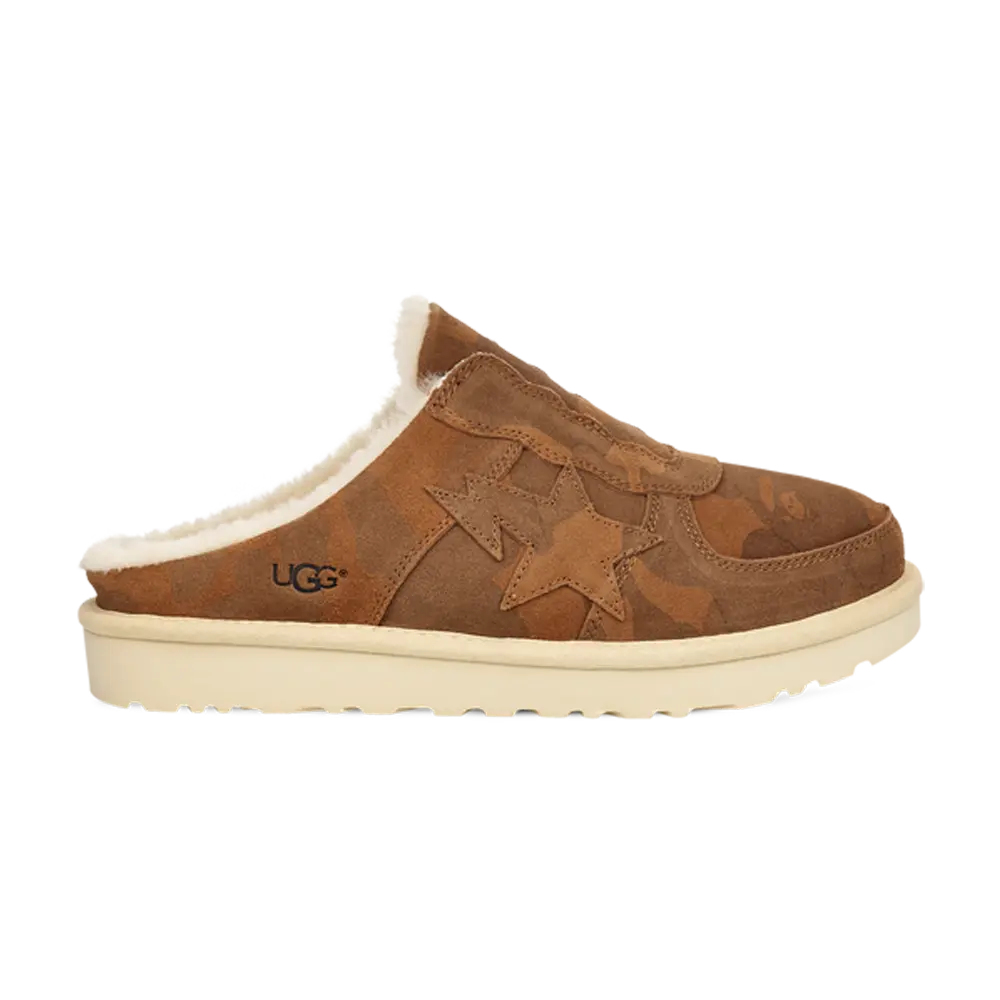 Слипоны A Bathing Ape x Tasman Ugg, коричневый