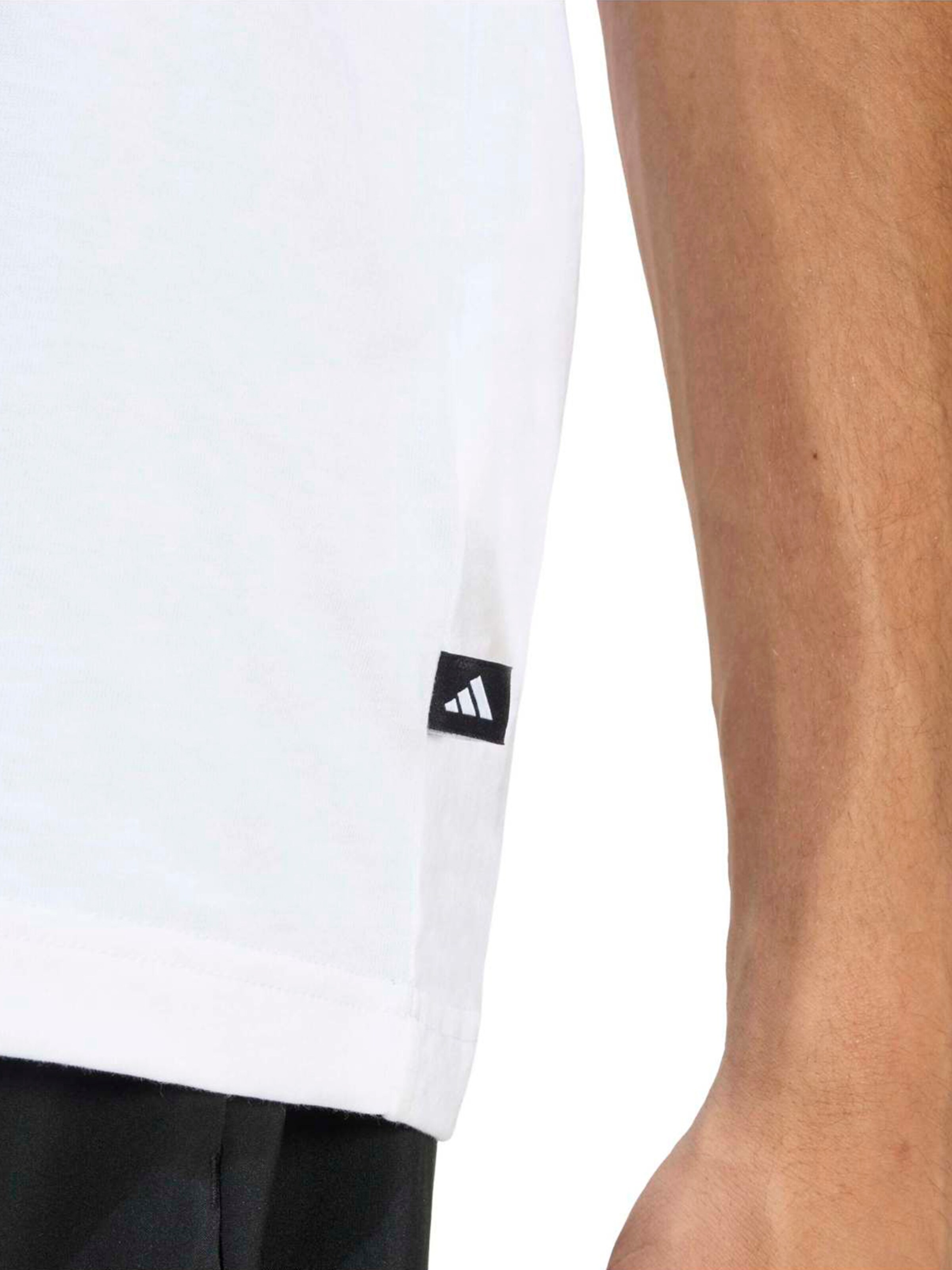 Adidas Sportswear Футболка Performance в белом цвете — фото 4