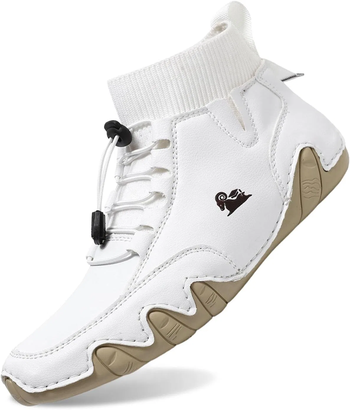 Обувь для ходьбы босиком унисекс кожаная Generisch B01 White — фото 3