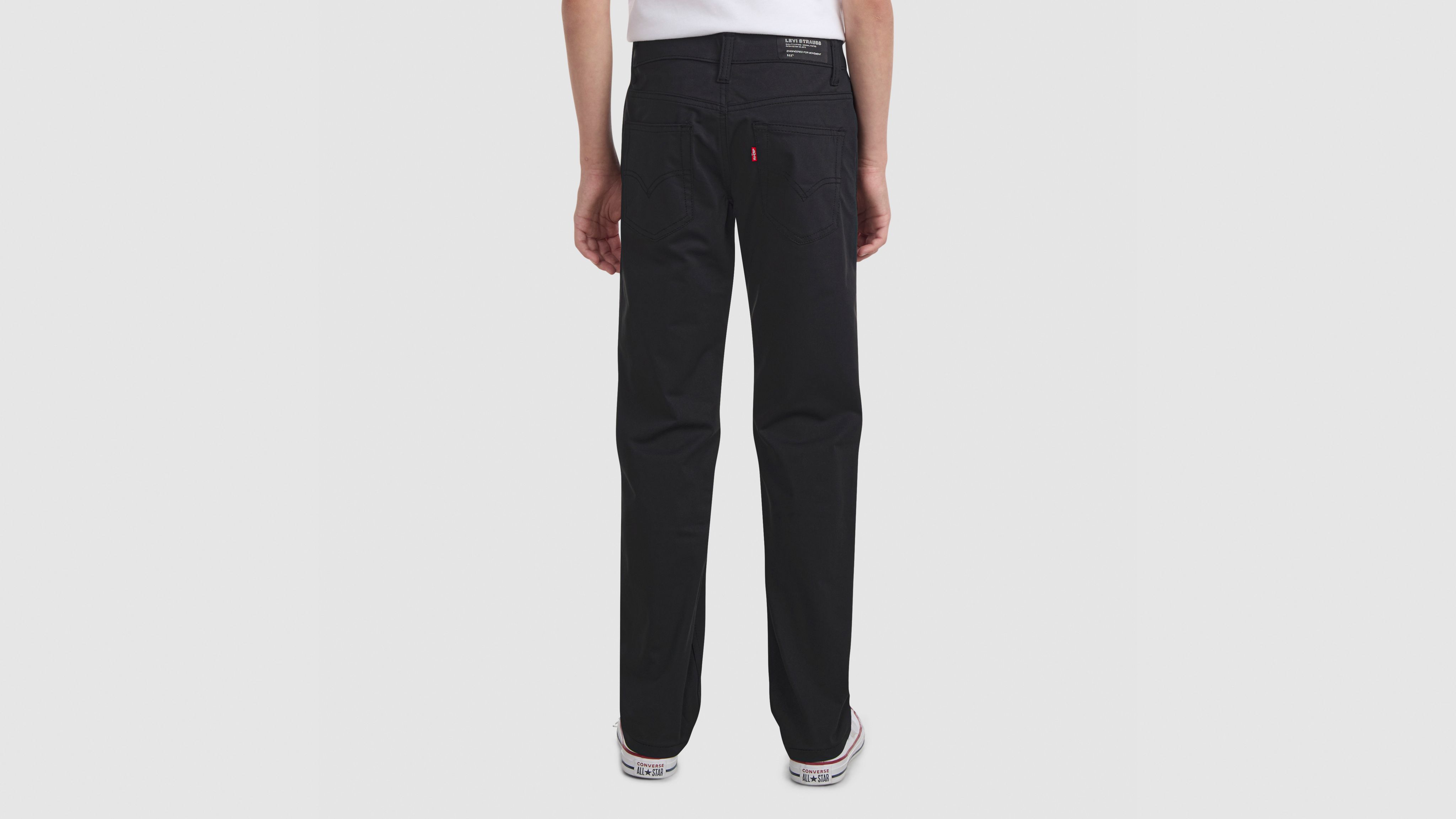 Узкие технологичные брюки 511 для мальчиков 8–20 лет Levi's, Jet Black - Black — фото 4