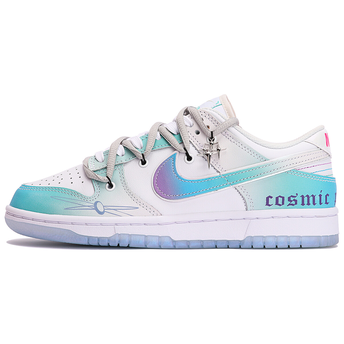

Кроссовки Nike Dunk Skateboarding Shoes Women's Low-top Blue/Purple, цвет Tiffany Blue