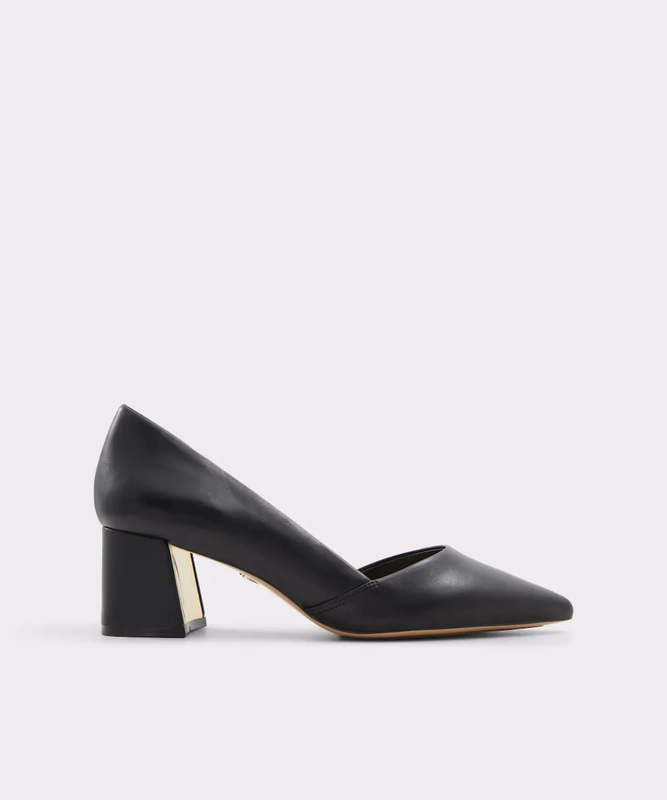 

Женские кожаные туфли с острым носком Aldo, черный