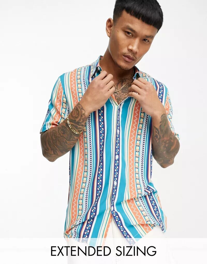 

Рубашка в ацтекскую полоску ASOS