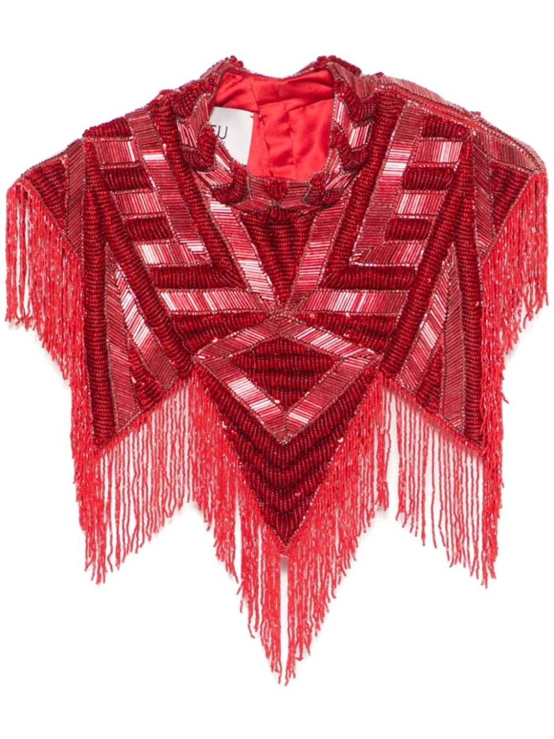 

Atu Body Couture топ с бисером, красный