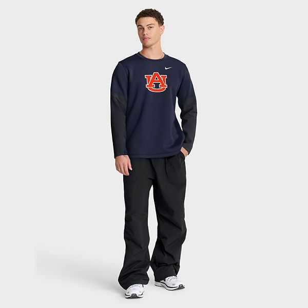 Мужская футболка с длинным рукавом dri-fit navy auburn tigers 2025 sideline coach Nike — фото 4