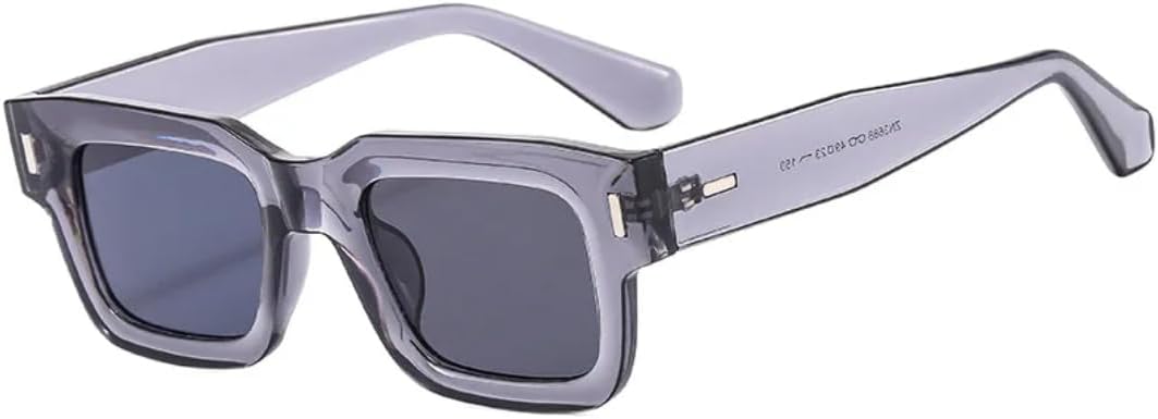 

Ретро-модные панк-солнцезащитные очки прямоугольной формы для женщин и мужчин, классические, с защитой от УФ-излучения UV400, для использования на открытом воздухе VFDHN, Gray