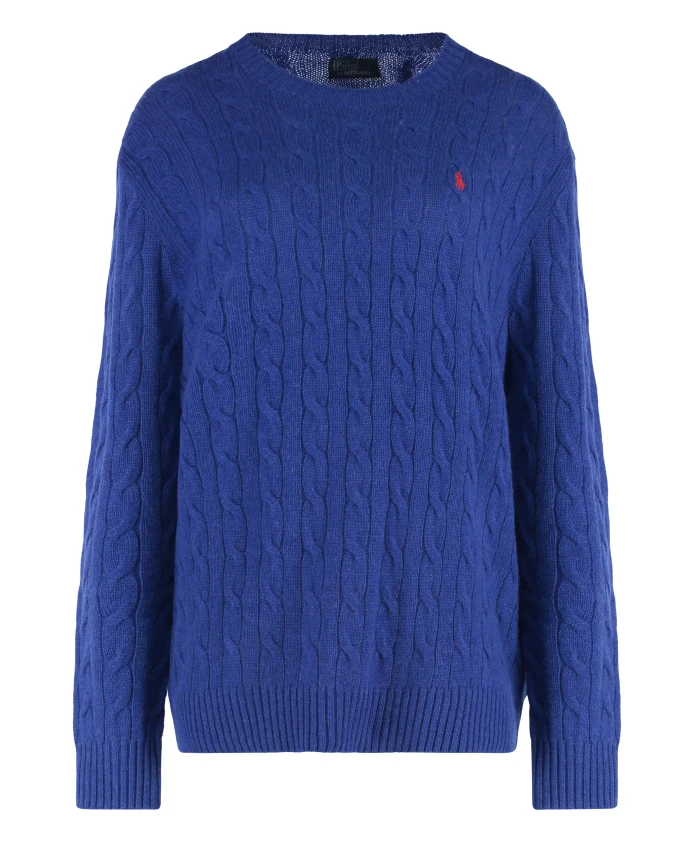 

Свитер крупной вязки из шерсти и кашемира Polo Ralph Lauren, синий