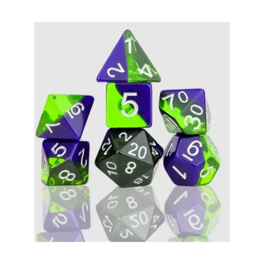 

Поликомплект - Морское стекло (7), RPG Dice Sets