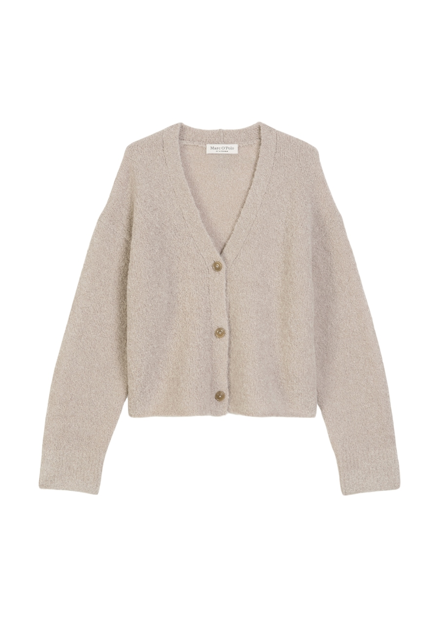 

Вязаный кардиган Marc O'Polo Bouclé, бежевый