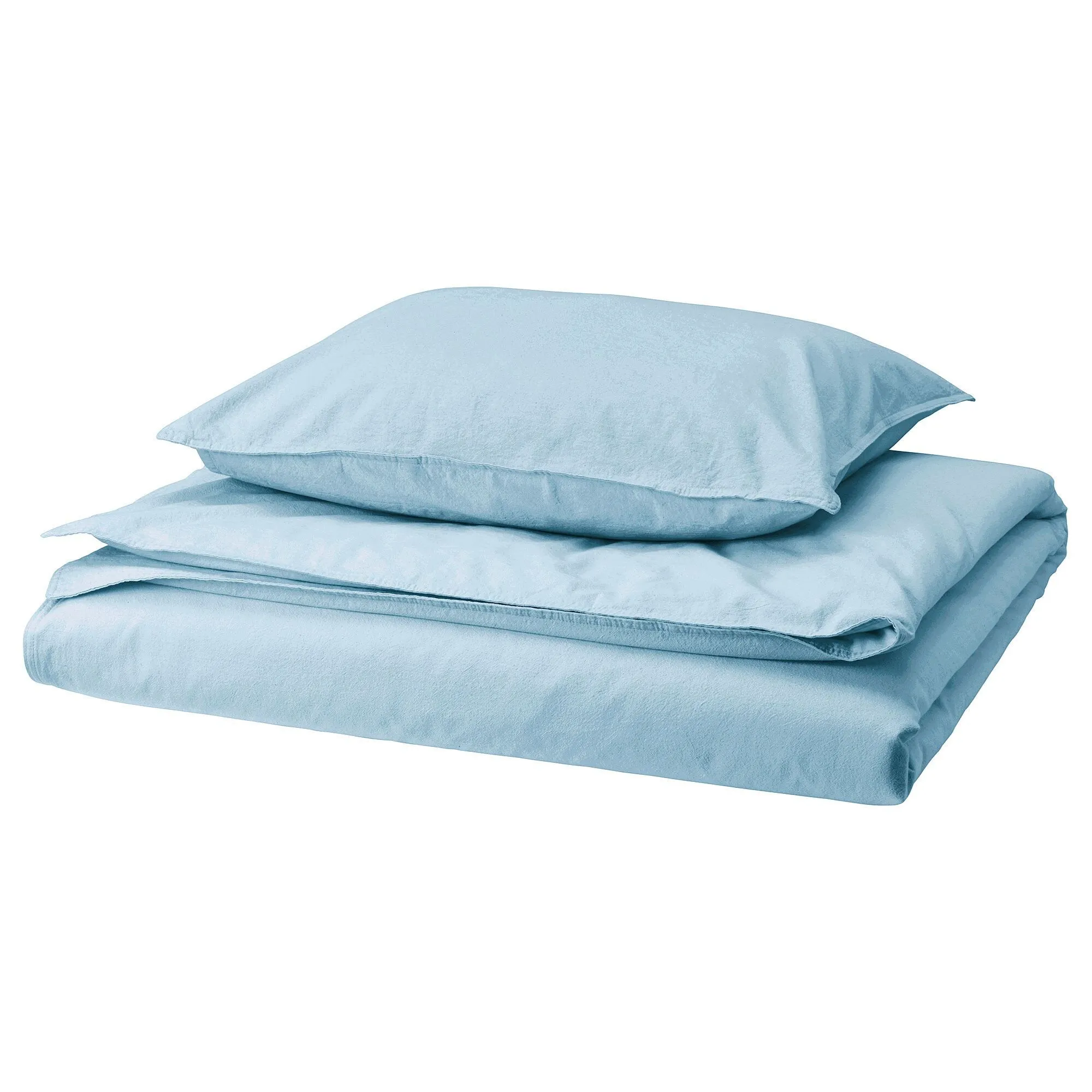 Комплект постельного белья Ikea Angslilja, 2 предмета, 150х200/50х60 см, серо-голубой