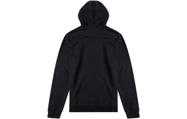 Толстовка Men's adidas neo Alphabet Printing Drawstring Athleisure Casual Sports Black, черный — фото 2