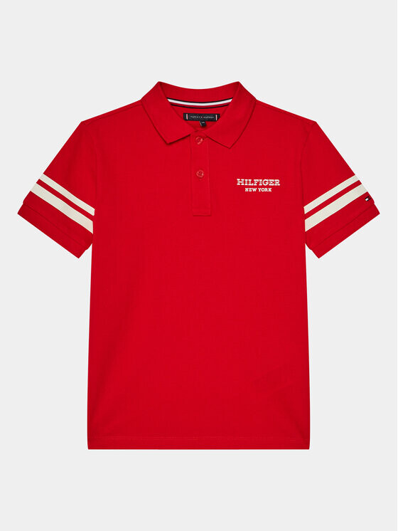 

Рубашка поло стандартного кроя Tommy Hilfiger, красный