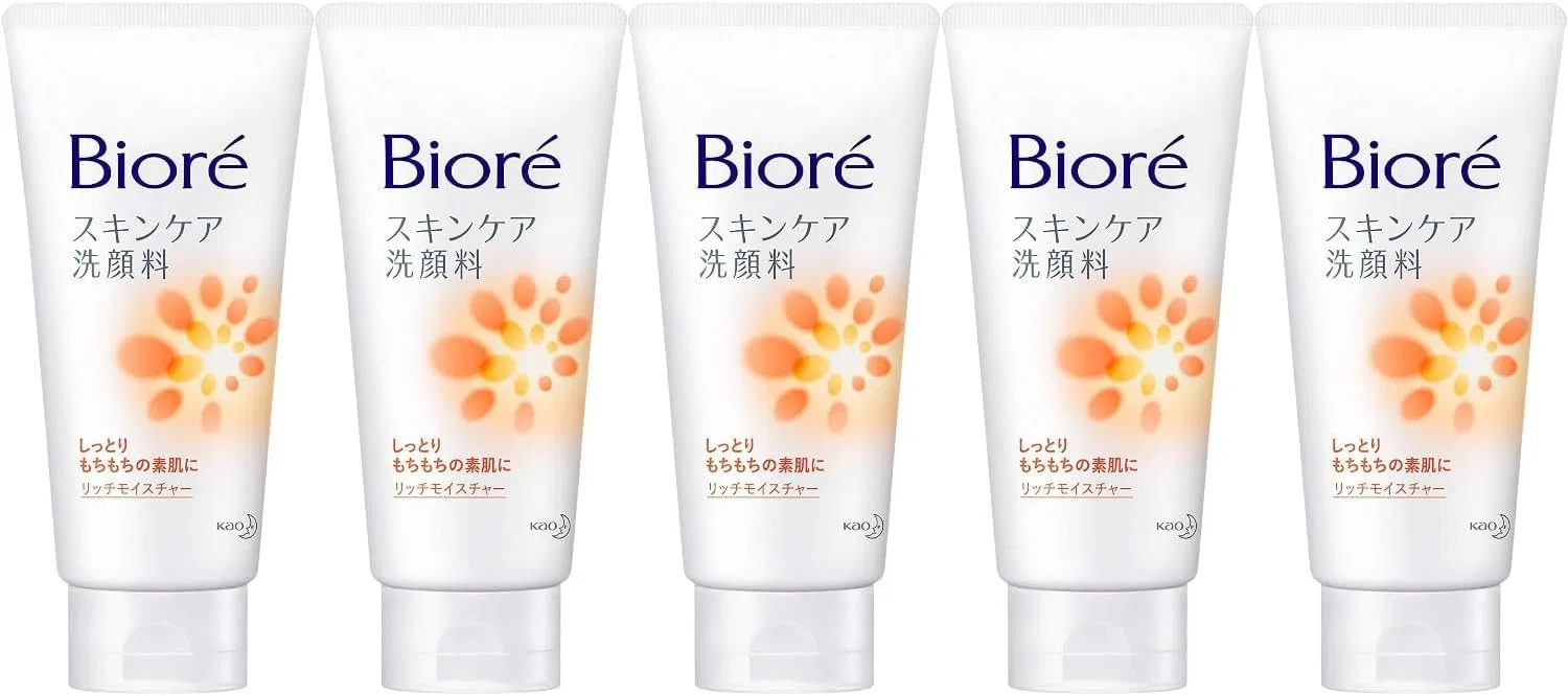 Набор пенок для умывания Biore Rich Moisture 130 г, 5 шт