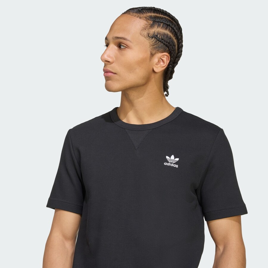 Рубашка ADIDAS ORIGINALS Trefoil Essentials, черный — фото 3