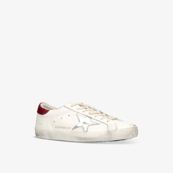 Эксклюзивные кожаные низкие кроссовки Superstar 3 Golden Goose, белый — фото 3