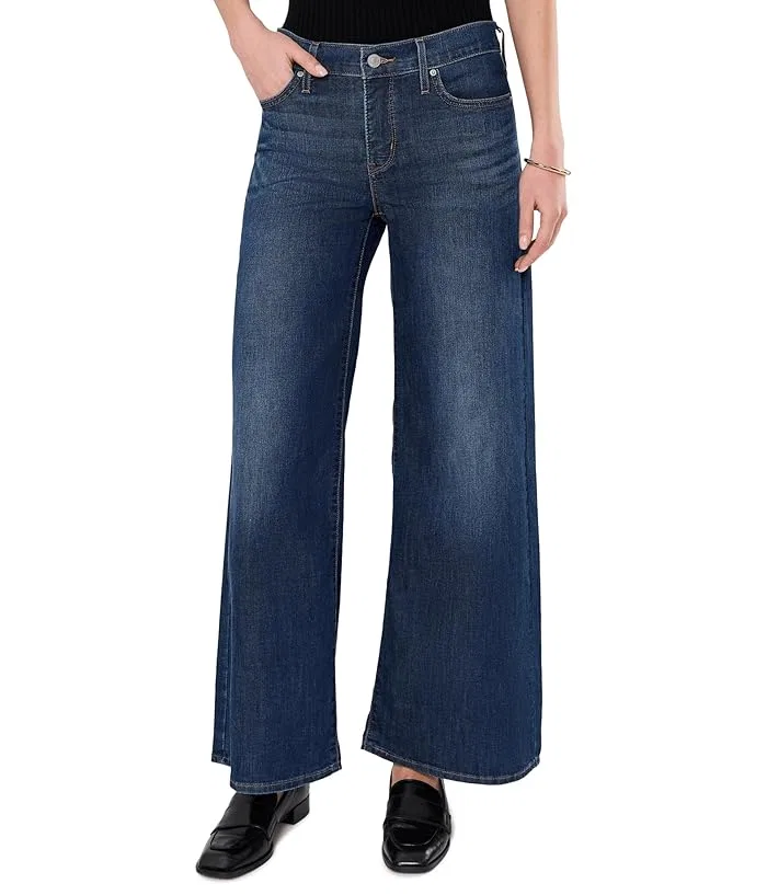 Джинсы с декоративными швами 318 Seamed Wide Leg Levi's Womens, Chipped Black Oyster