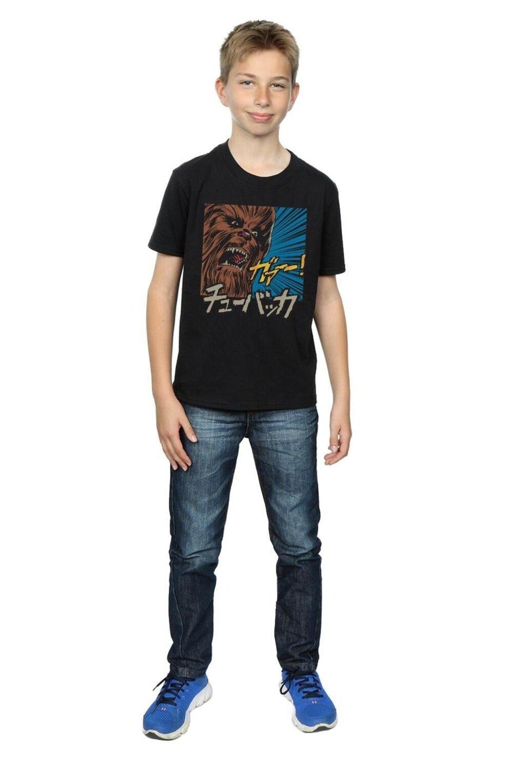 

Футболка Chewbacca Roar Pop Art Star Wars, черный